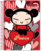 Caderno Espiral 96 folhas Pucca - modelo 02